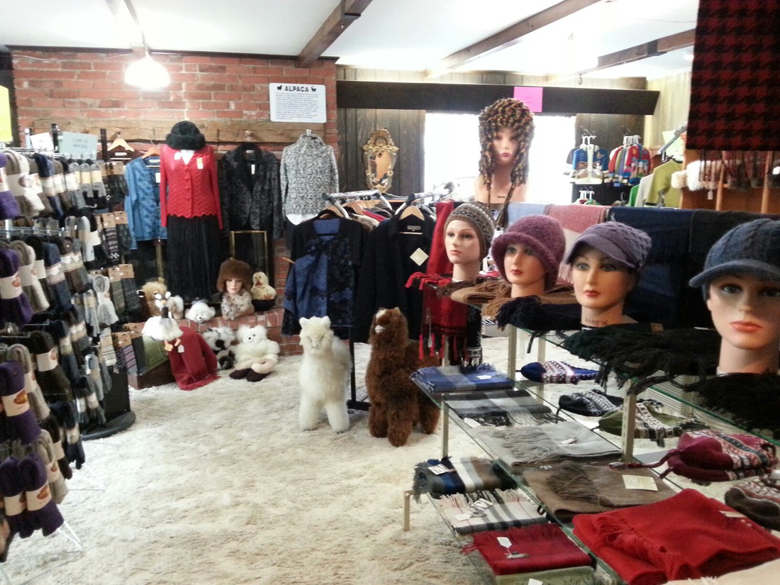 Inside of the Simply Natural Alpaca Gift Shop