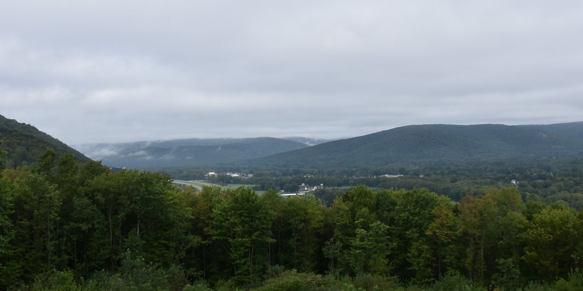 View from Allegany State Park of Salamanca, NY 2018. Credit: Catt. Co. Dept. of EDPT